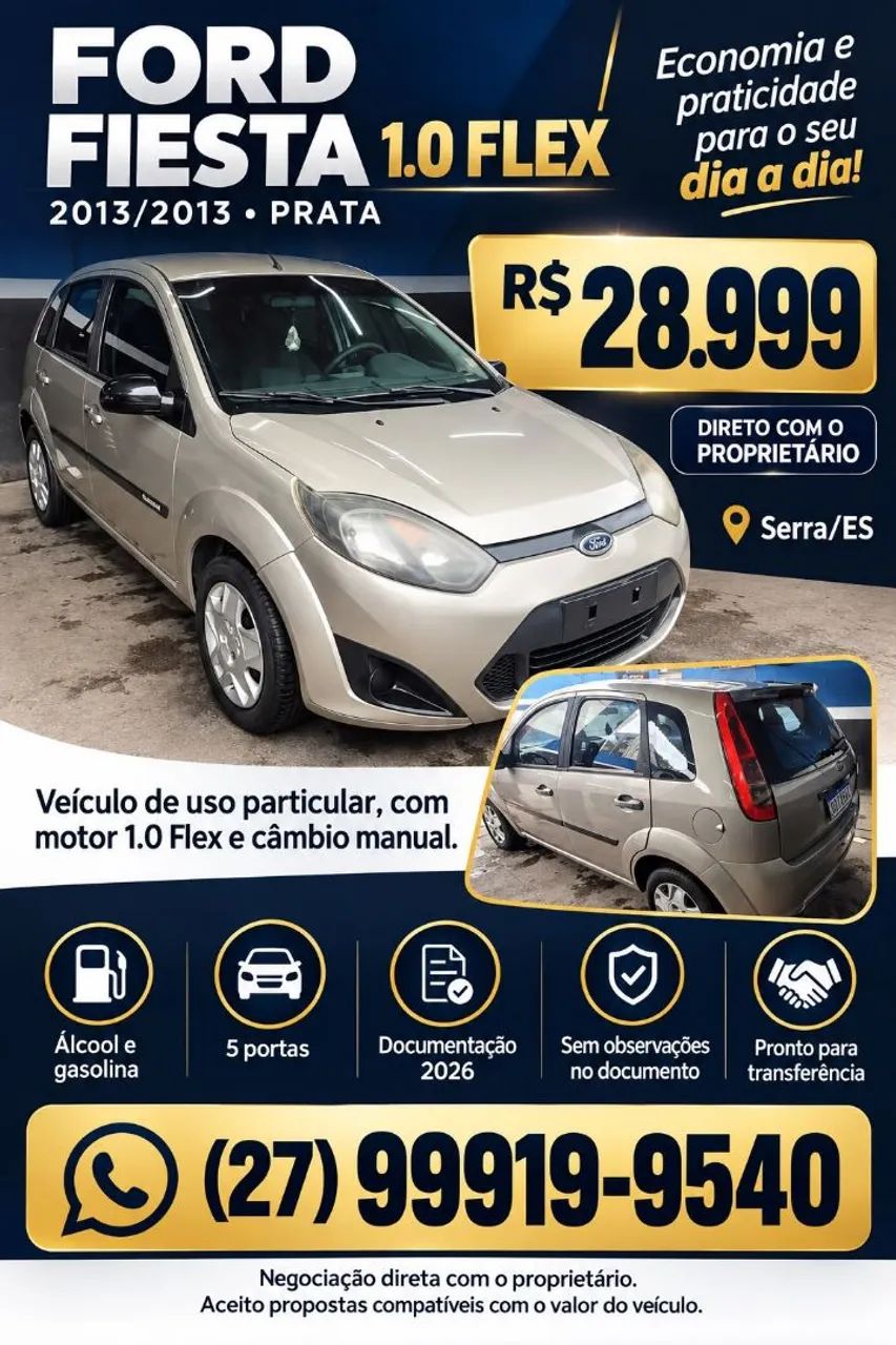 Ford Fiesta 1.0 8V 2013