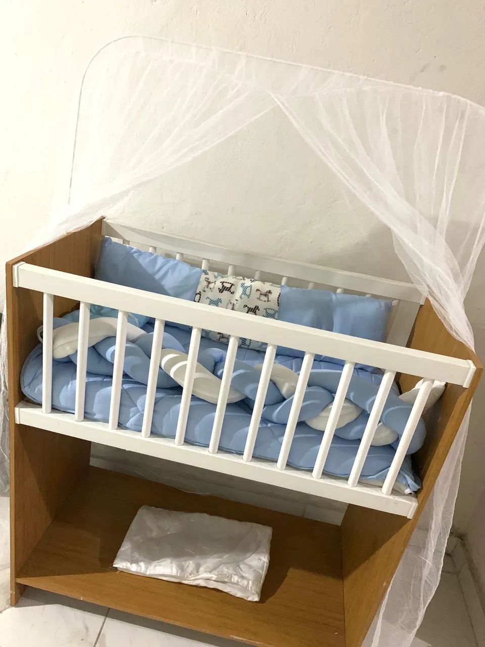 Mini berço + kit + ninho para menino.  - Foto 4