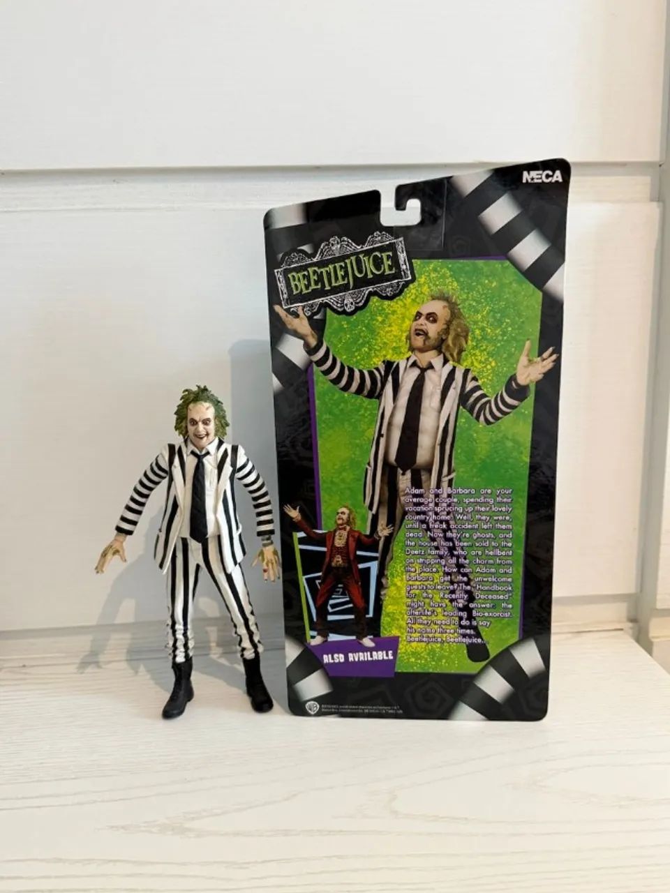boneco beetlejuice neca striped suit - Foto 2