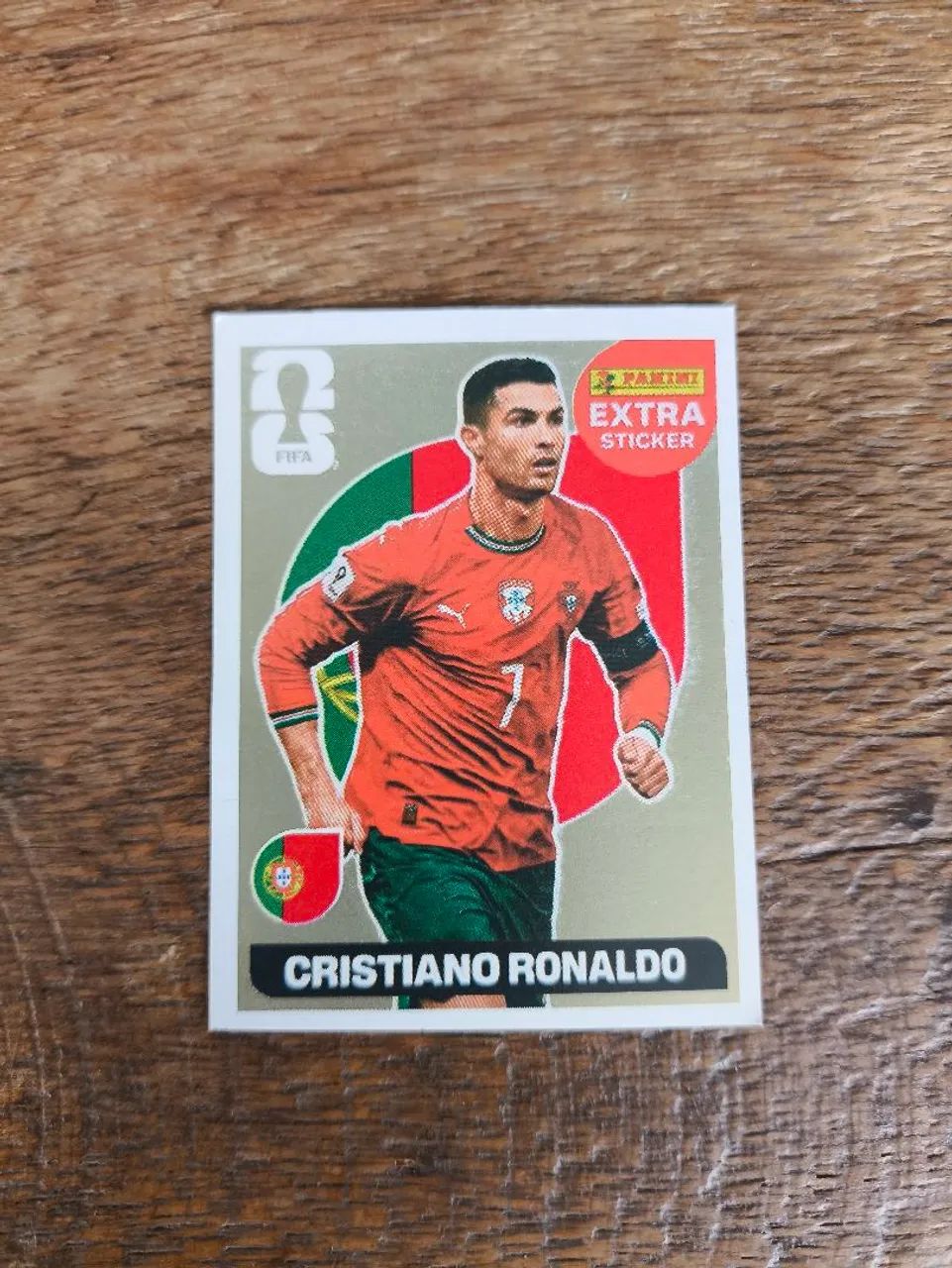 Figurinha Extra Sticker Legend Ouro CR7 Copa 2026