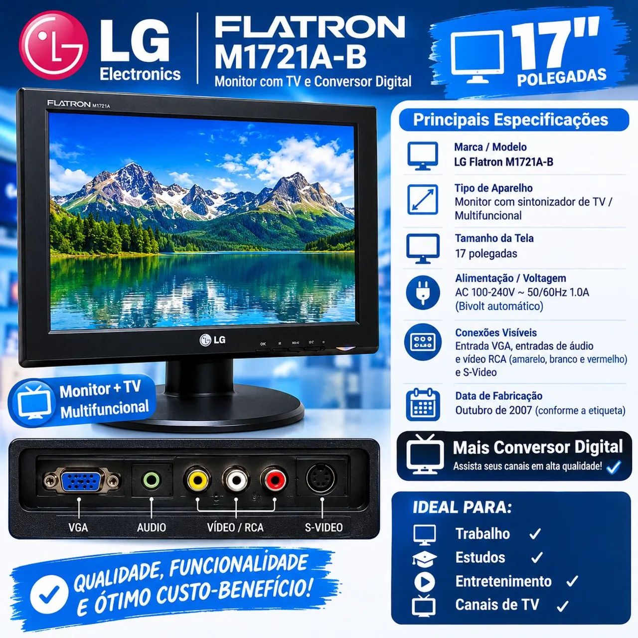 Monitor tv LG Flatron 17 - Foto 3