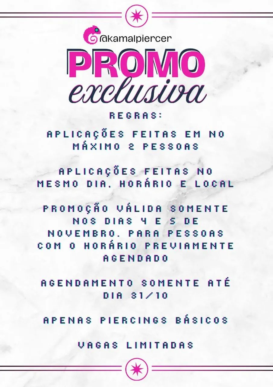 Promoção piercing  - Foto 2