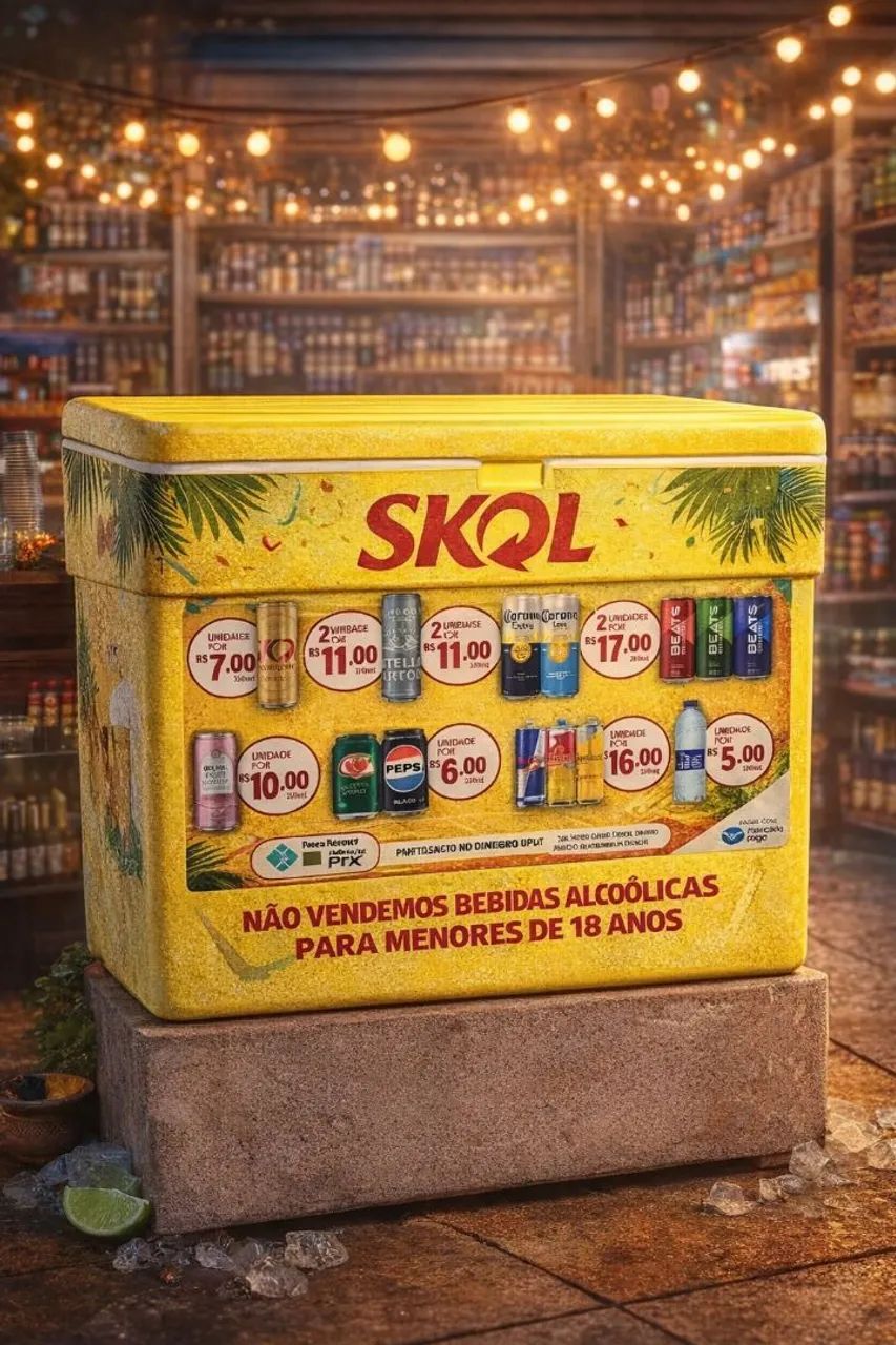 Caixa de isopor grande 