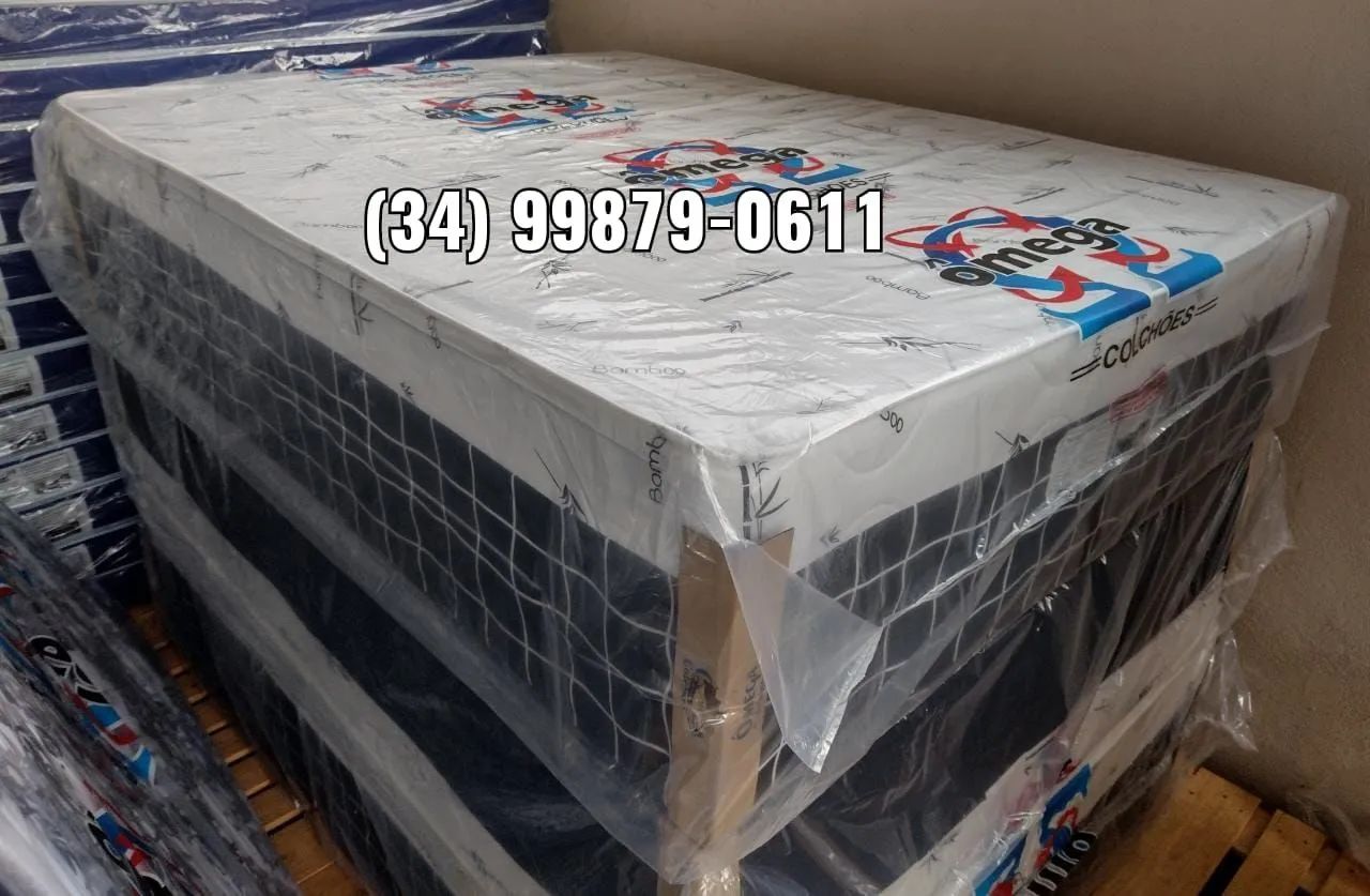 Cama Box Casal Ômega Nova com Entrega Grátis  - Foto 4