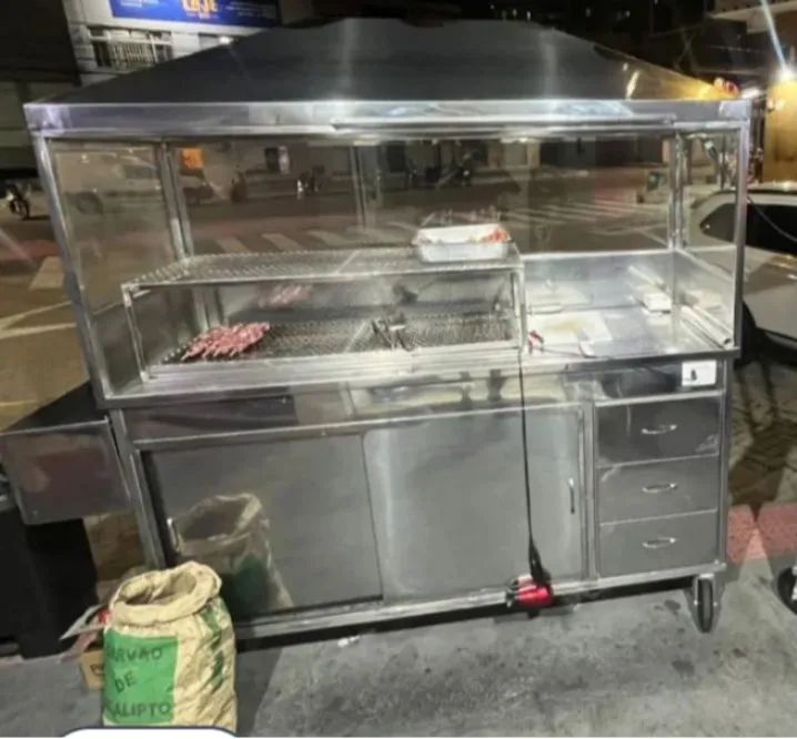 Churrasqueira grande inox 
