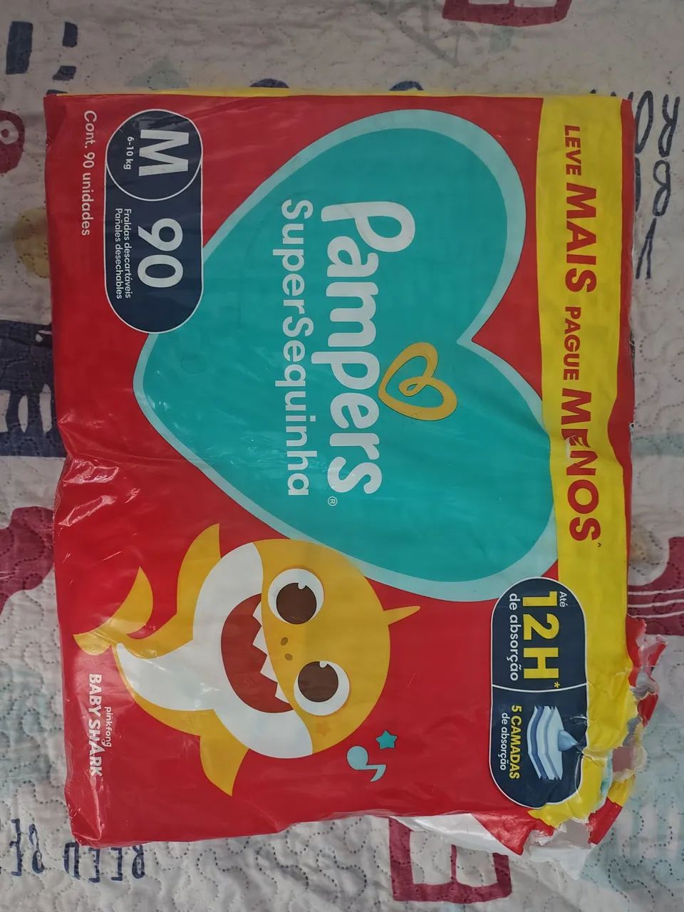 Pampers super sequinha 