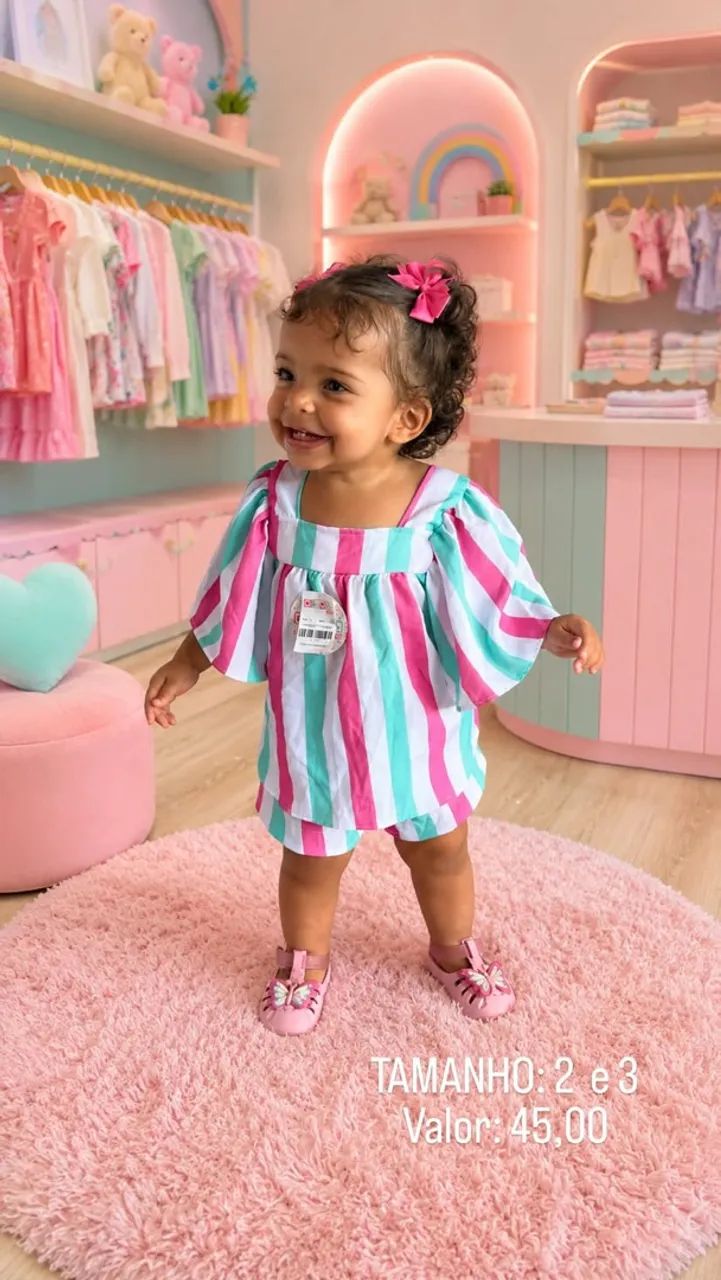 Conjuntos infantil e Vestido 
