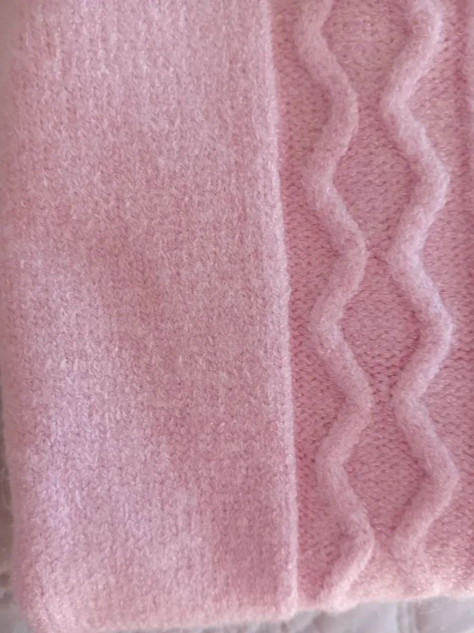 Blusa tricot rosa bebê tamanho M - Foto 2