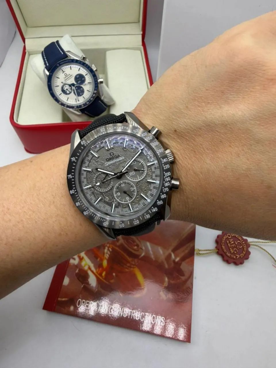 Relógio Omega Speedmaster Dark Side Of The Moon - Foto 4