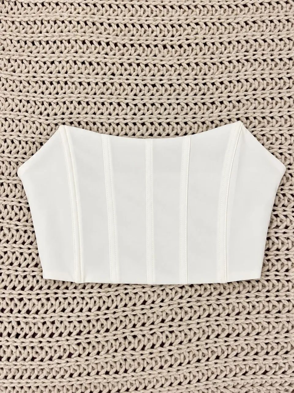 Top Corset Tomara que Caia Branco
