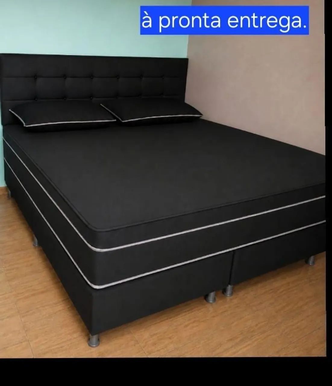 Cama de casal/ Queen com cabeceira - Foto 2