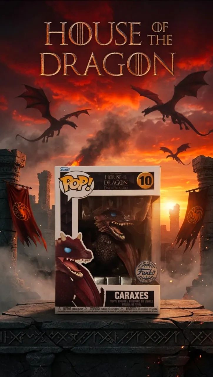 Funko pop House of the Dragon - Caraxes #10 Special Edition