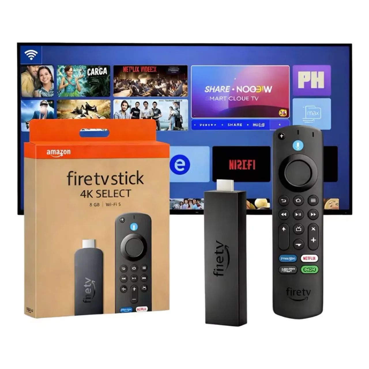 Fire Tv Stick 4k Amazon WI-FI Comando de Voz Alexa