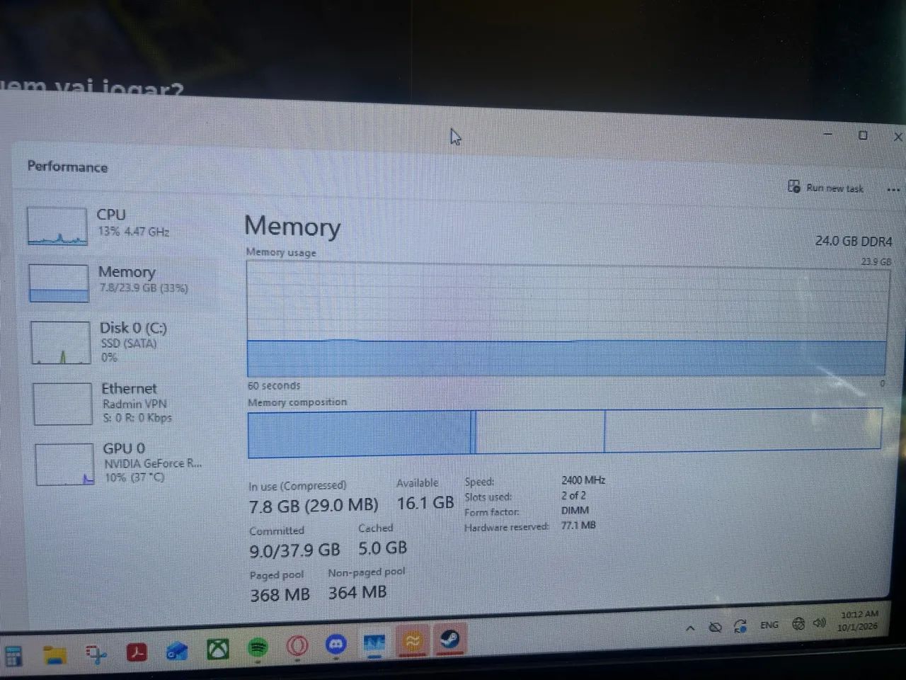 MEMORIA RAM 8GB HYPERX DDR4 - Foto 2