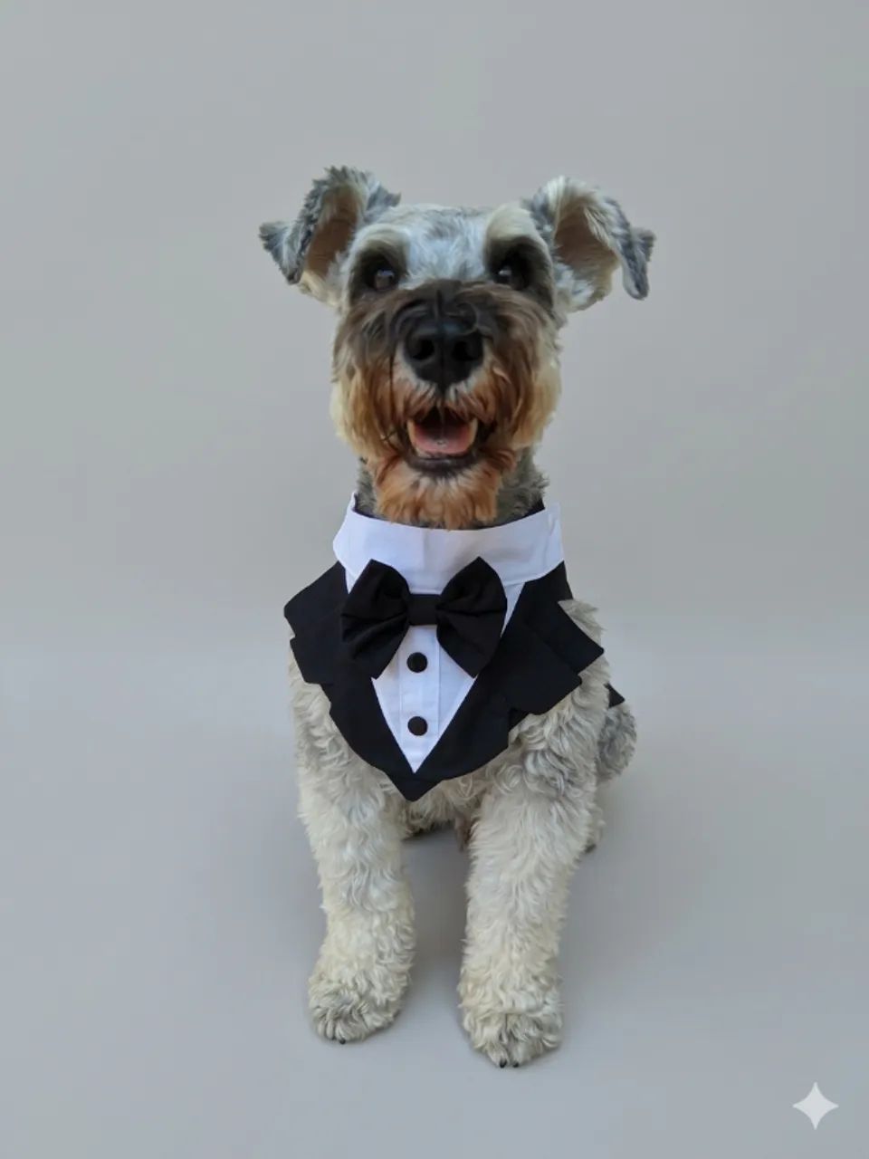 Terno Pet Smoking para Cães e Gatos - Gola Removível