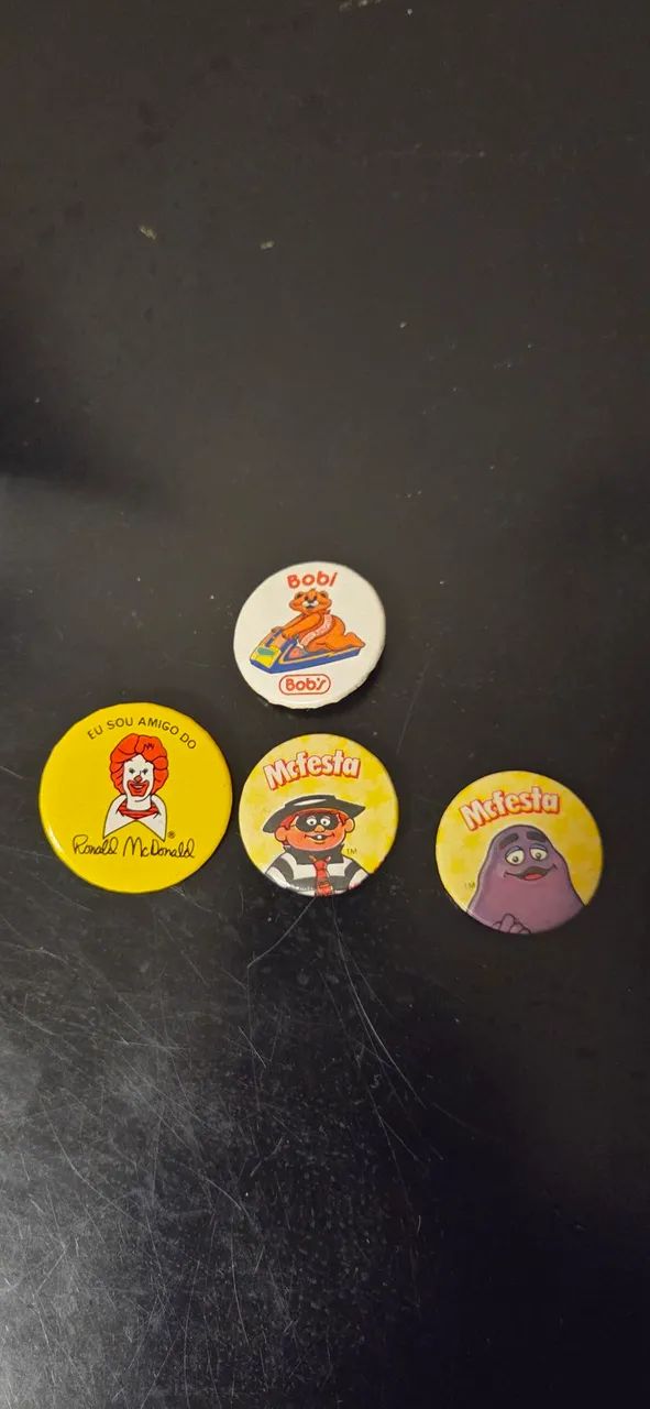 broches mcdonalds anos 80