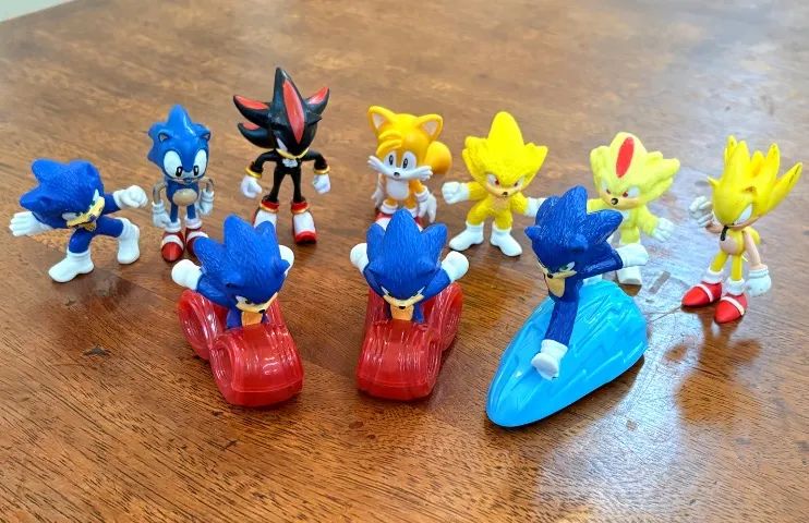 Kit Miniaturas Bonecos Sonic 10 Peças - Foto 3