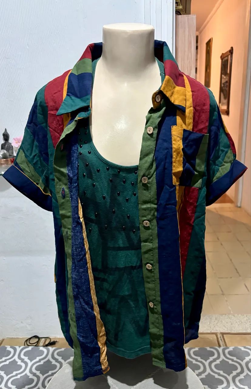 Blusa de listras coloridas  - Foto 2