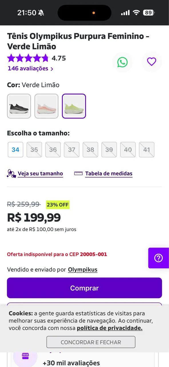 Tênis corrida - Foto 2