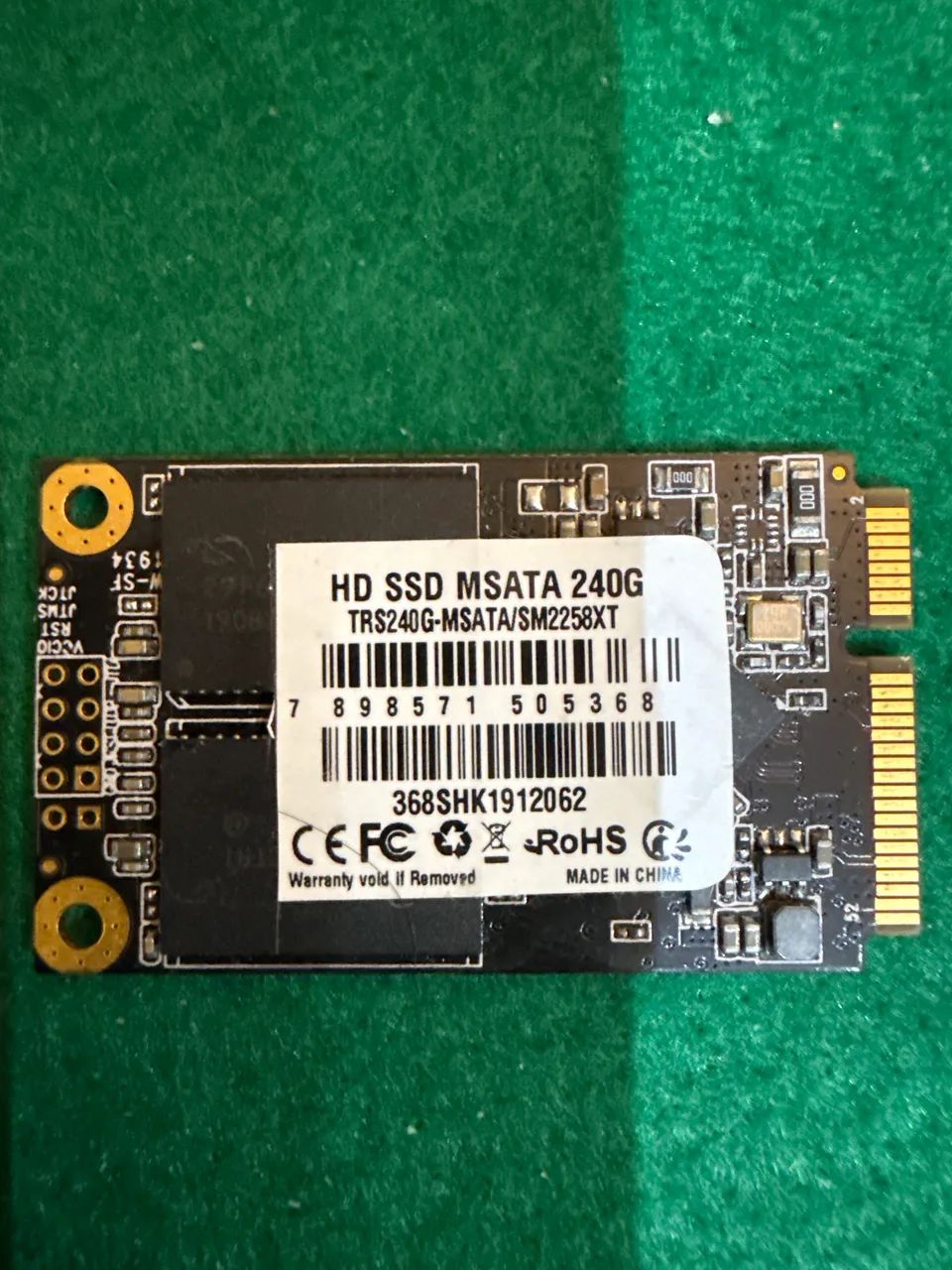 HD Msata 240Gb novo 