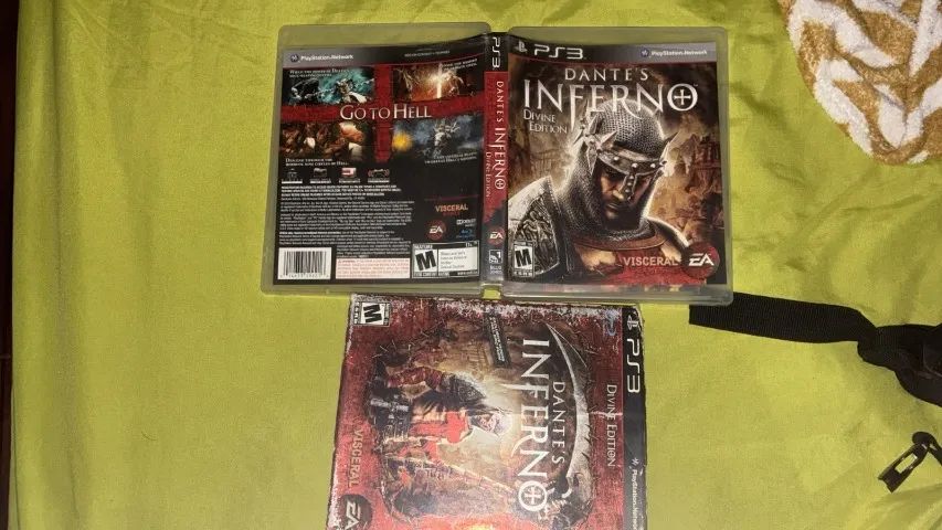Dantes inferno ps3 com luva e manuais