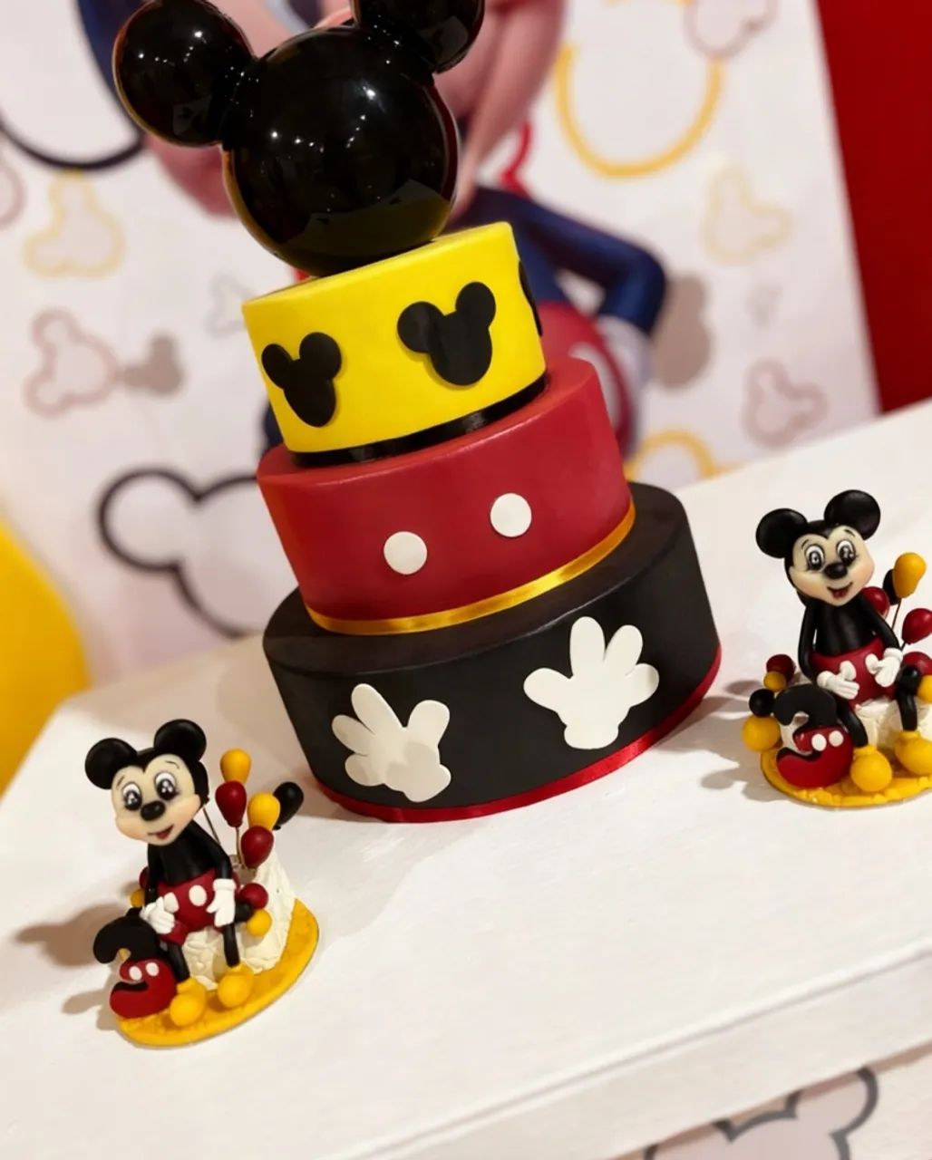 Bolo fake mickey mouse