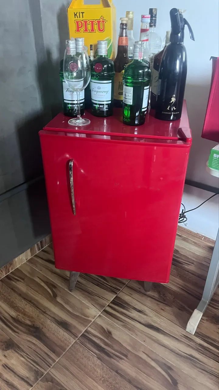 Frigobar Vermelho Retrô - Ótimo Estado - Foto 2