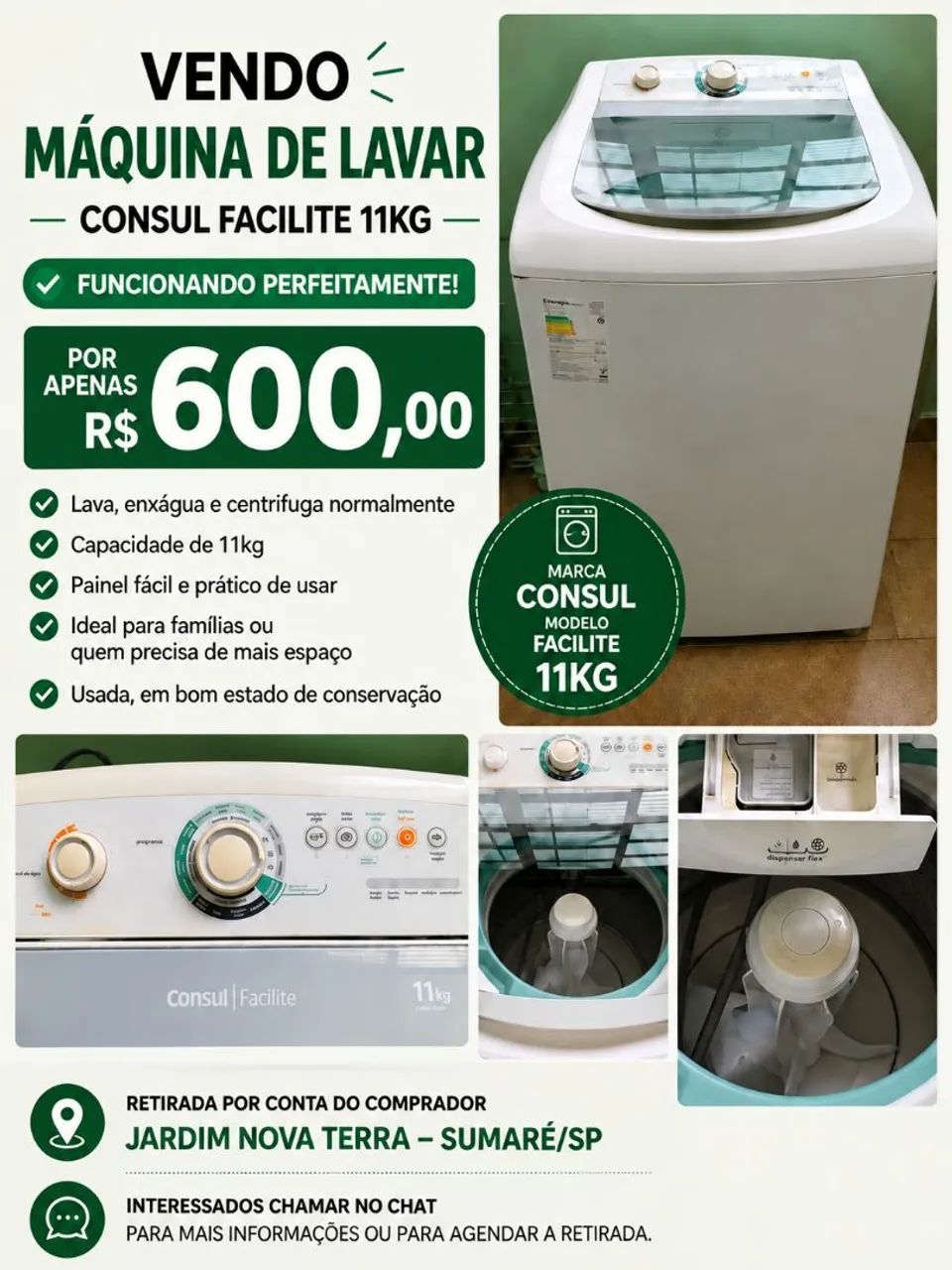 Lavadoura Consul Facilite 11kg