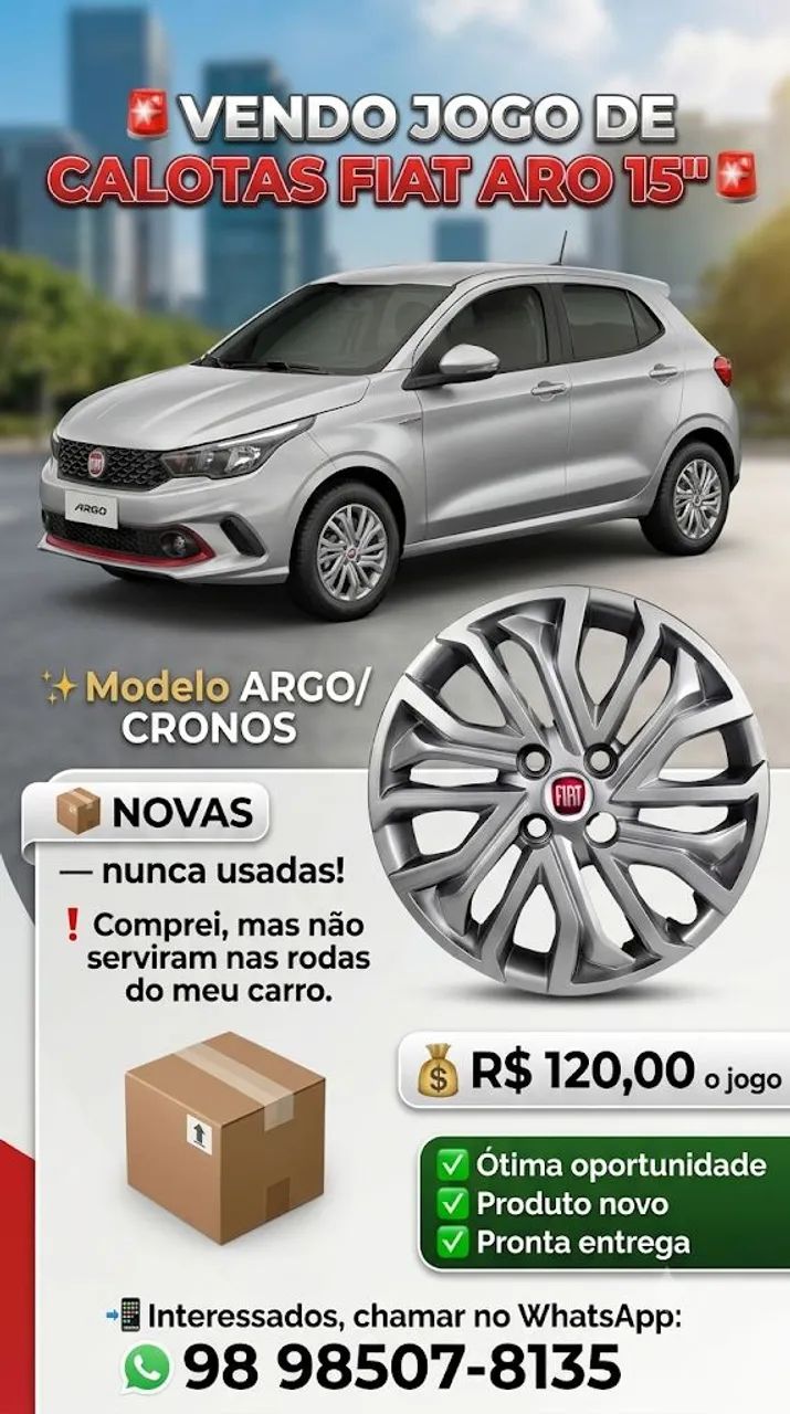 Vendo Calotas FIAT Aro 15"