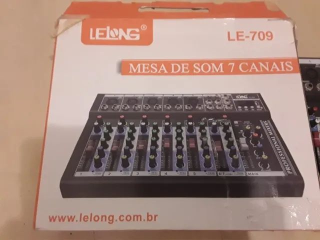 Mesa de Som Lelong LE-709 7 Canais USB - Foto 2