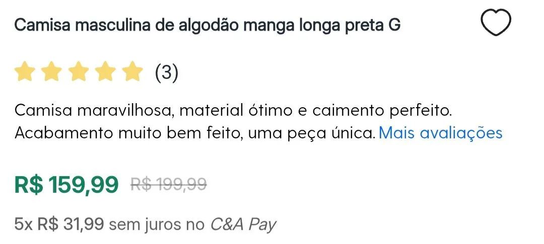 Camisa social preta  - Foto 5