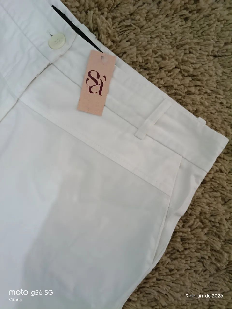 Calça jeans branco feminina  - Foto 2