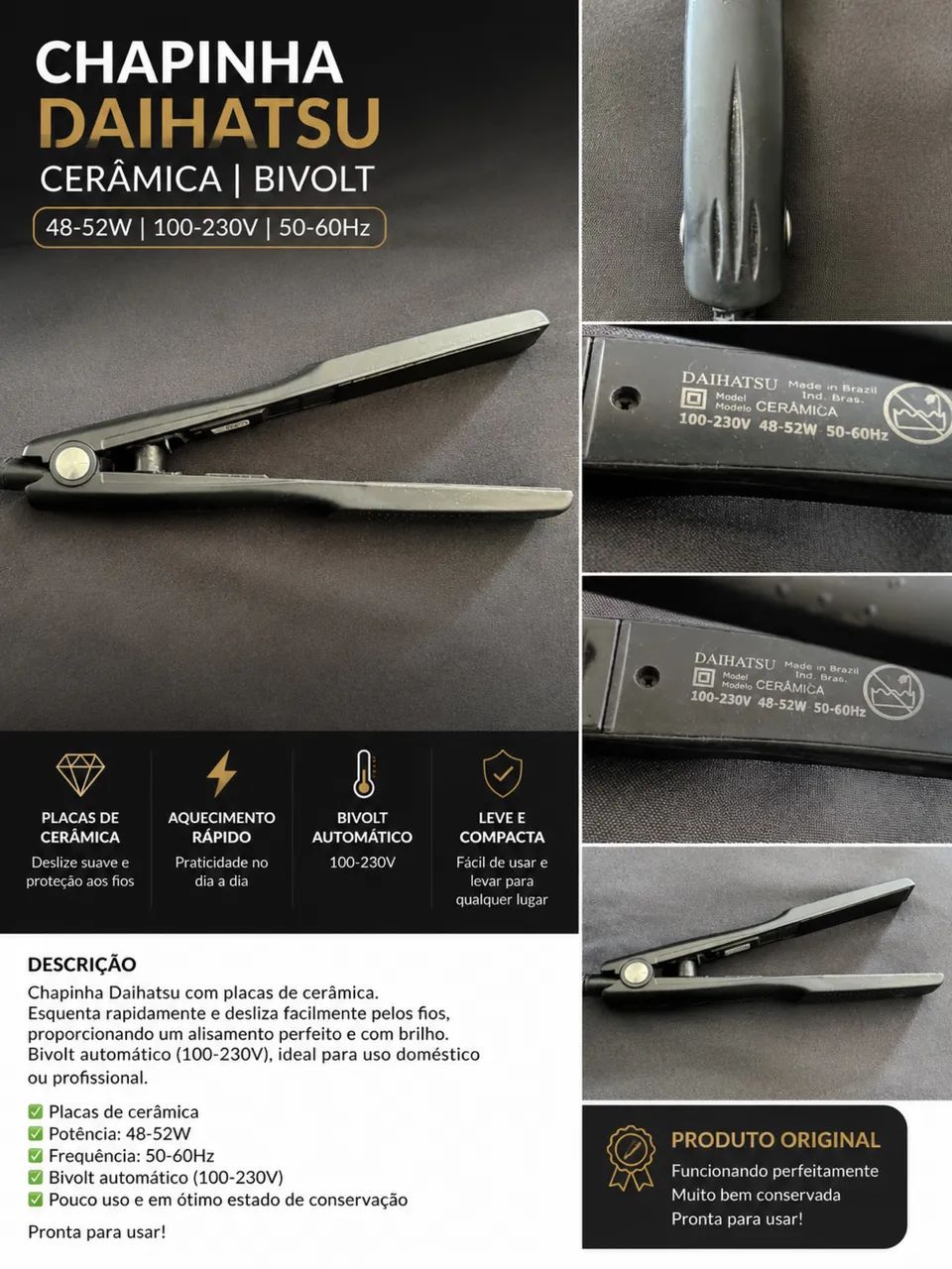 Chapinha Daihatsu Cerâmica Bivolt - Foto 2