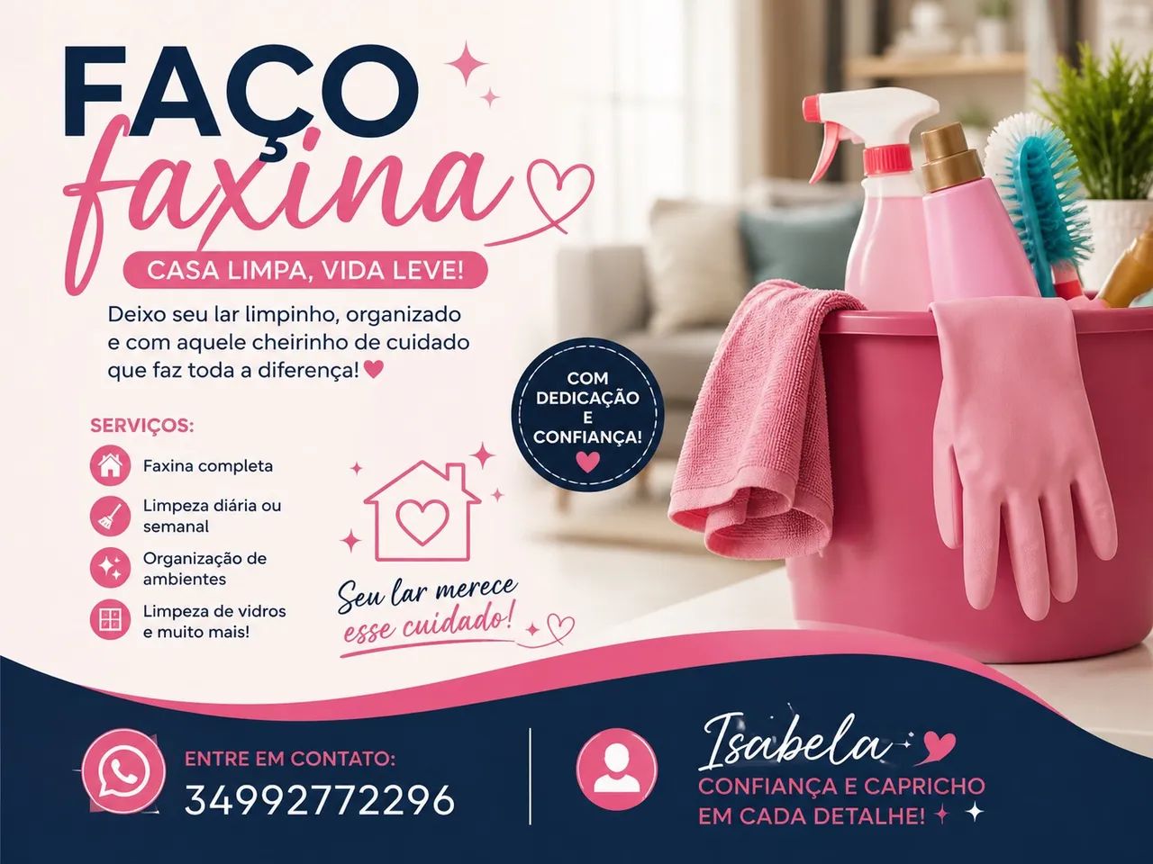 Faço faxina 