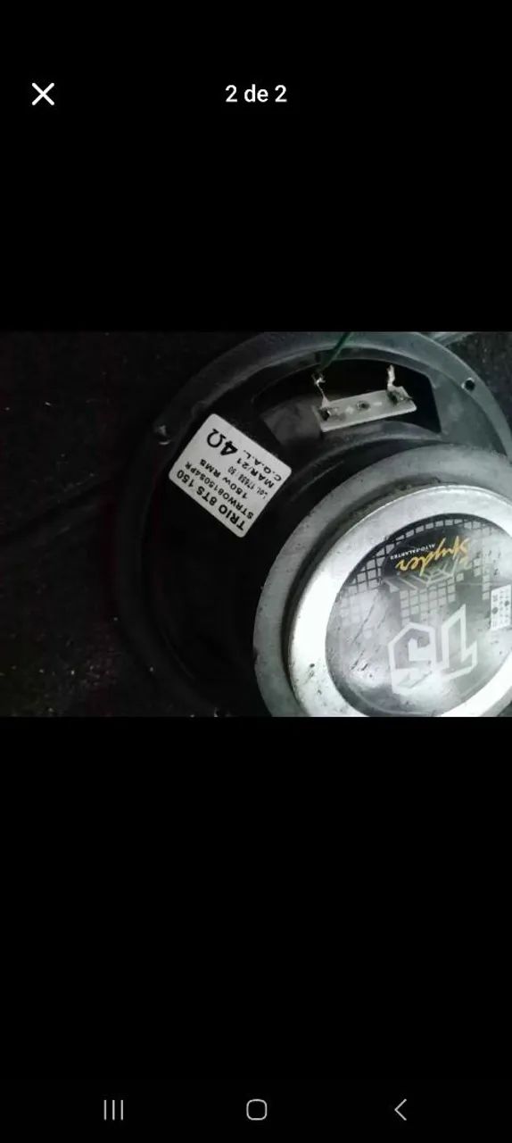 Alto falante médio Woofer Spyder Trio TS100 8 polegadas - Foto 2