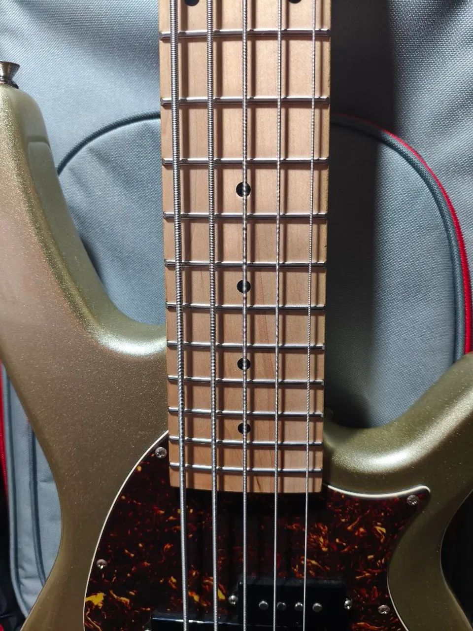 Contrabaixo 5 Cordas Seizi Thunder PJ Titanium Ativo  - Foto 3