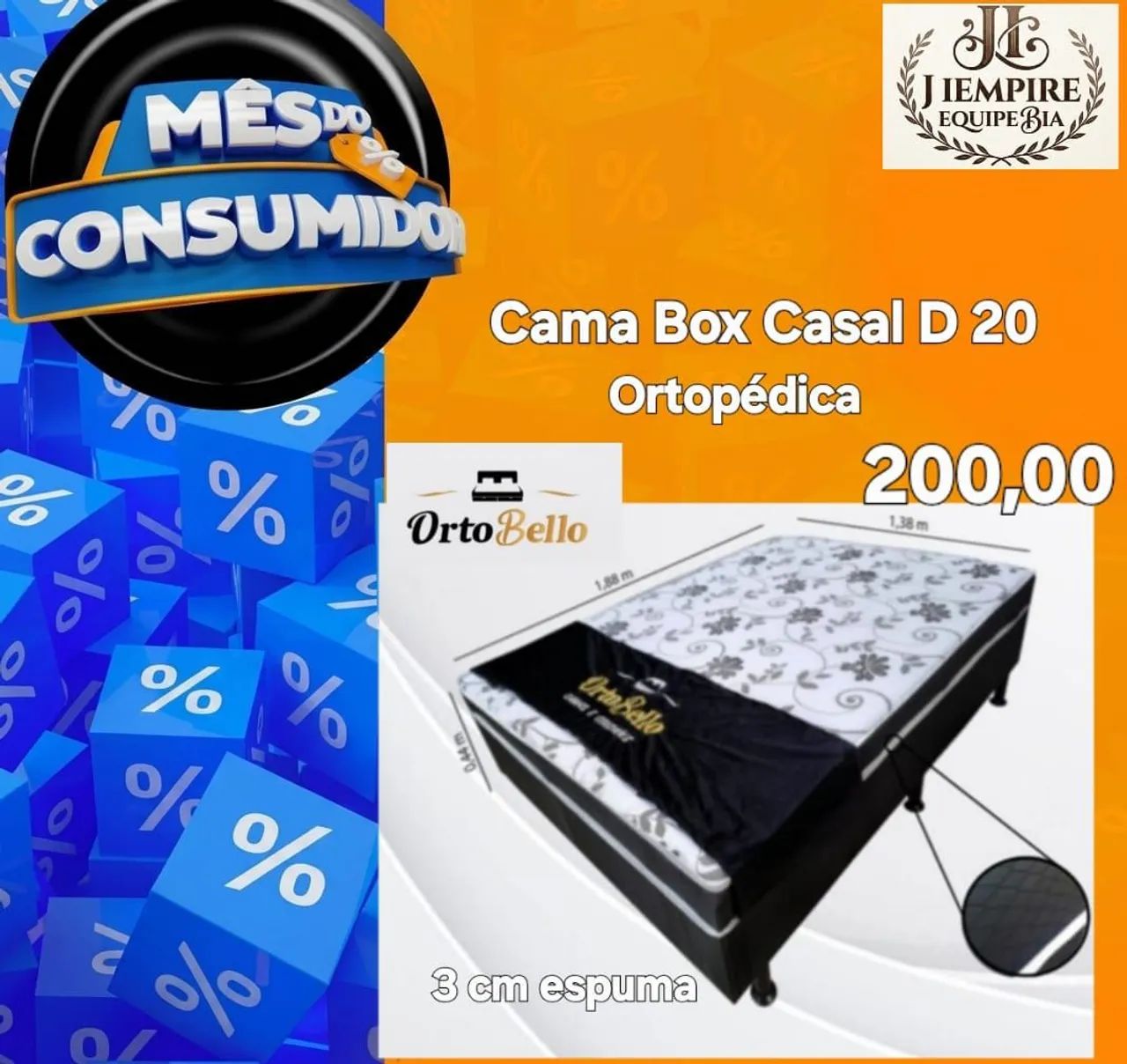CAMA BOX CASAL D20 