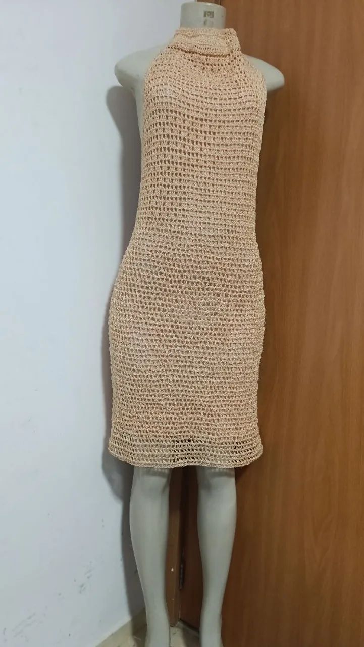 Vestido de crochê 