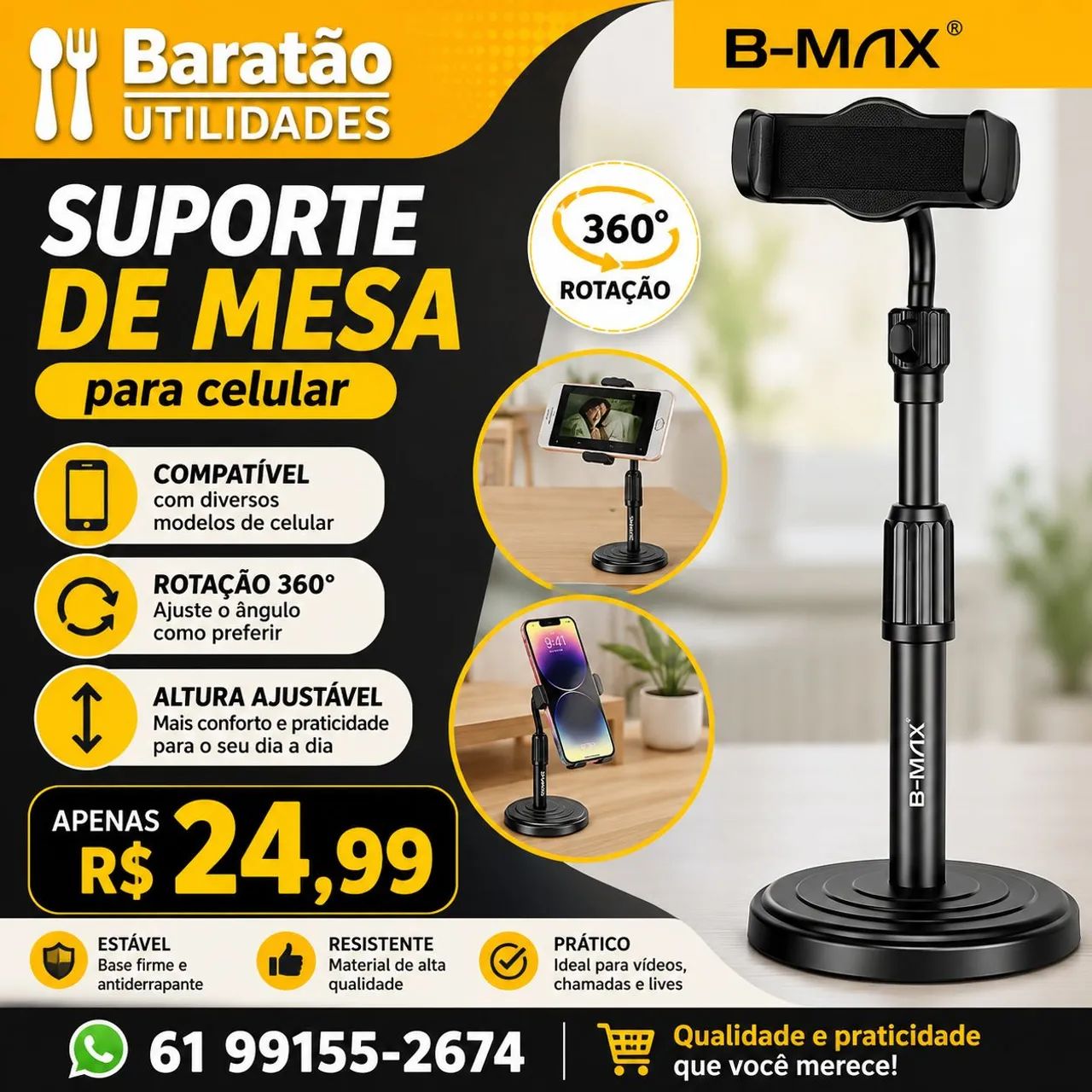 Suporte de Mesa para celular 