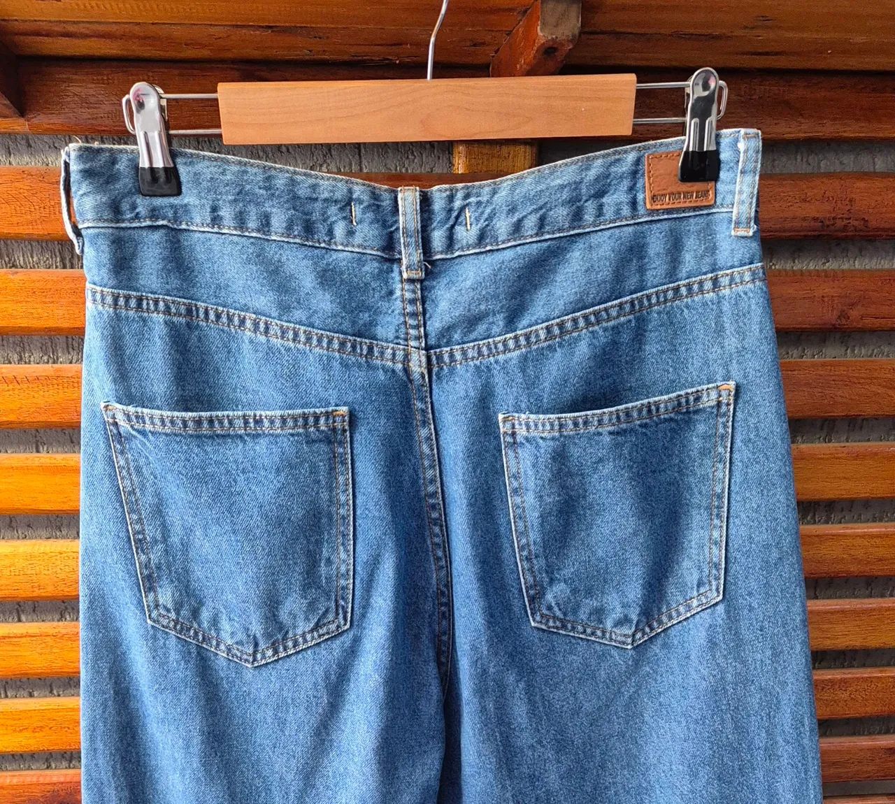 Calça jeans feminina wide leg  tam 42 - Foto 4