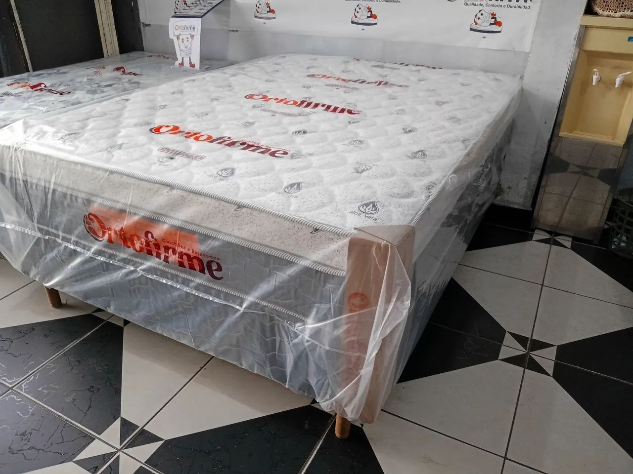 CAMA BOX CASAL DE MOLAS ENSACADAS  - Foto 4