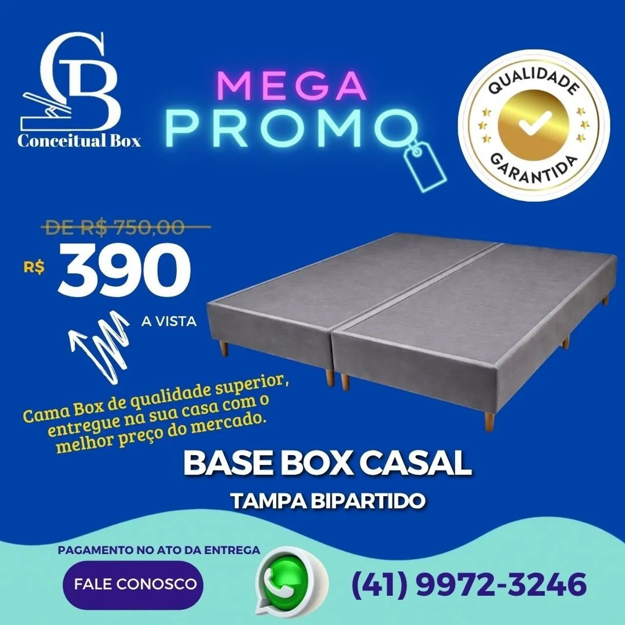 BASE BOX CASAL BIPARTIDO 