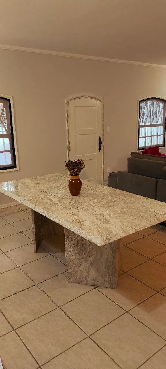 Mesa de Mármore Travertino 