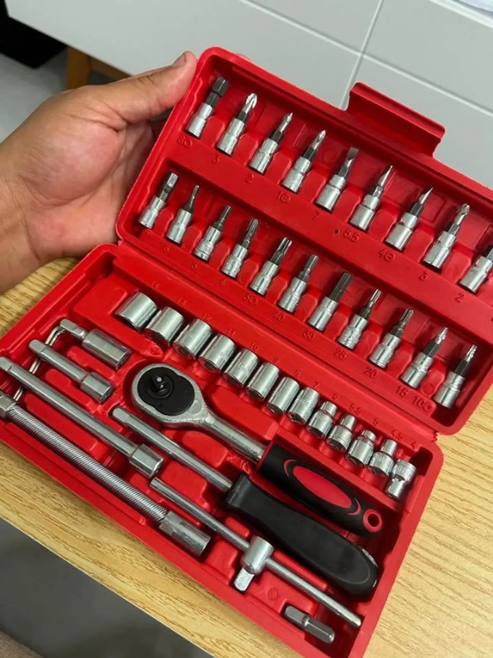 Vendo kit ferramenta soquete 46 peças - Ferramentas de Construção