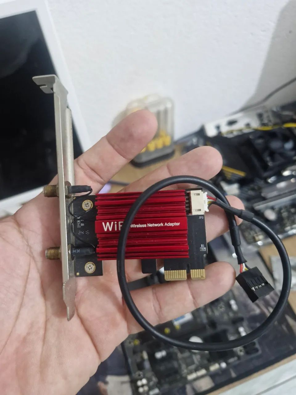 Placa Adaptador Wi-Fi e Bluetooth PCI Express PCIe x1 