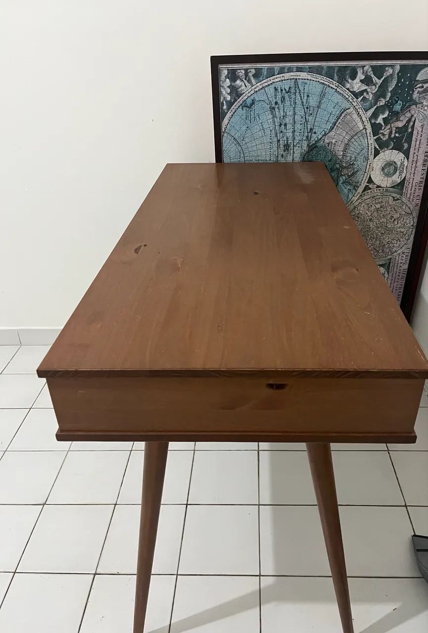 Mesa escrivaninha madeira macica  - Foto 2