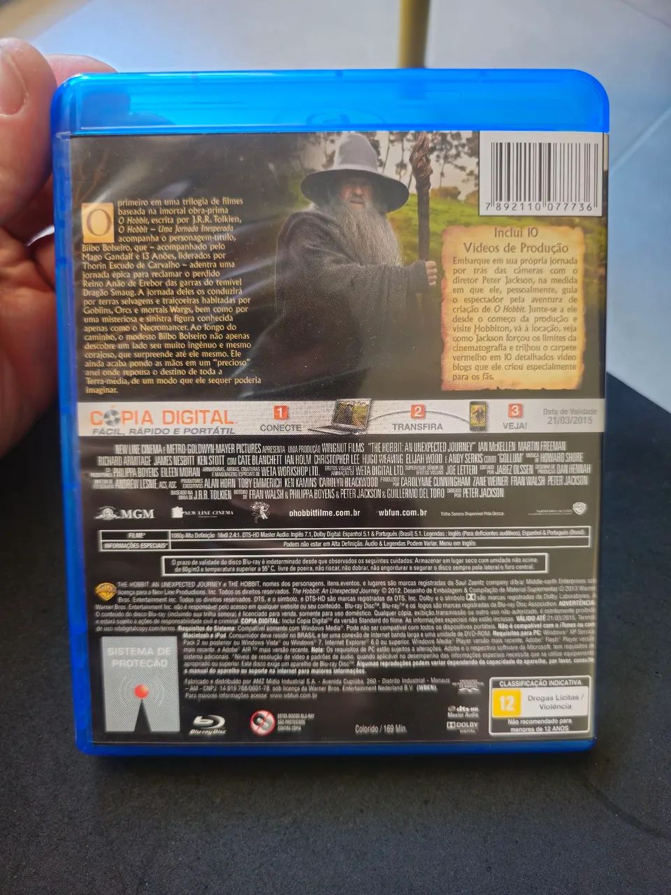 O hobbit - Uma jornada inesperada Blu-ray duplo - Foto 2
