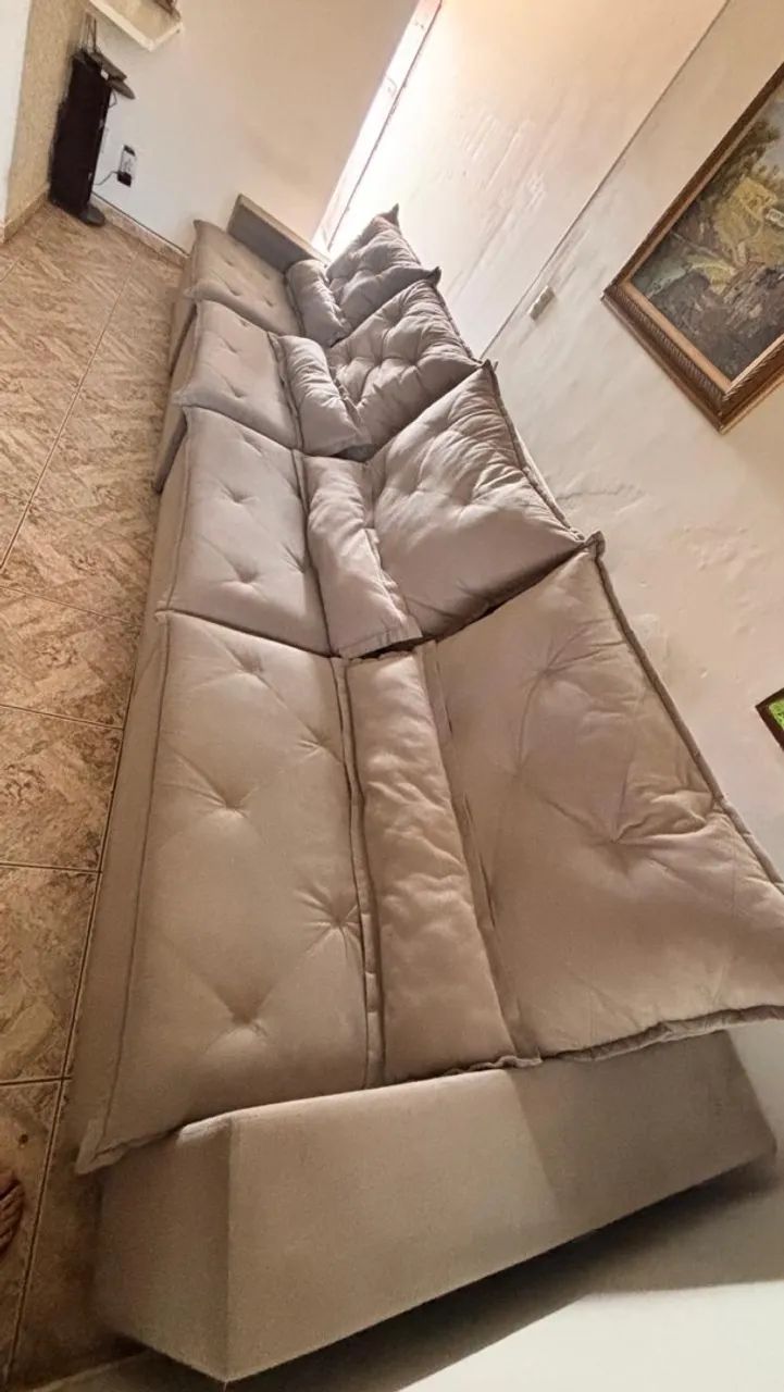Sofá cama retrátil 4 lugares ENORME - Foto 2