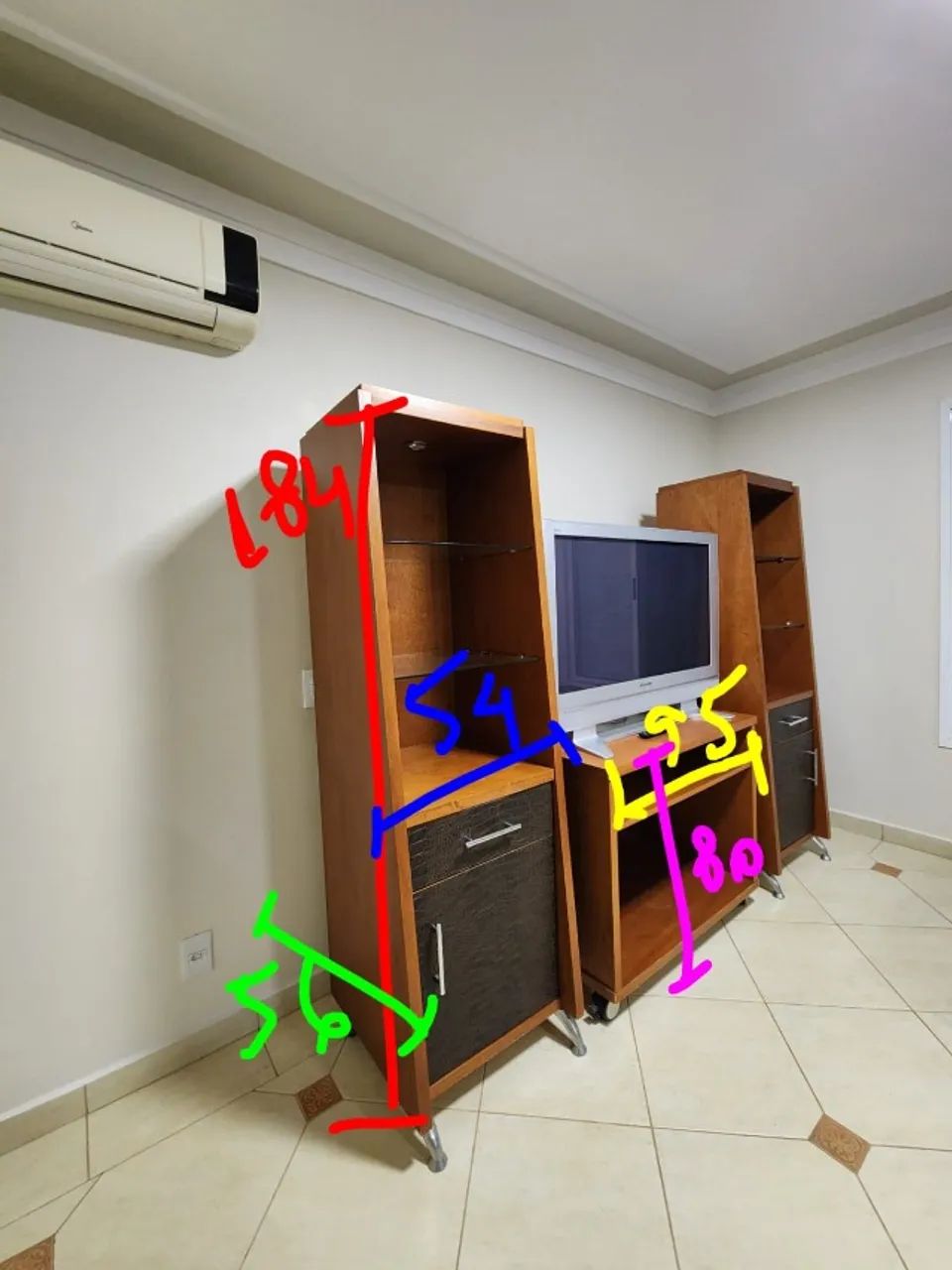 Rack de tv completo com duas torres para sala - Foto 2