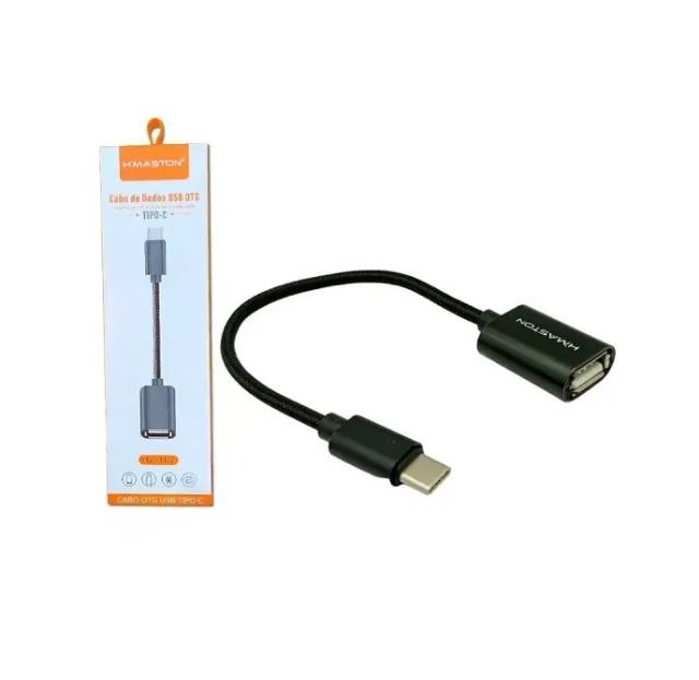 Adaptador Otg Usb C em  Malha Hmaston